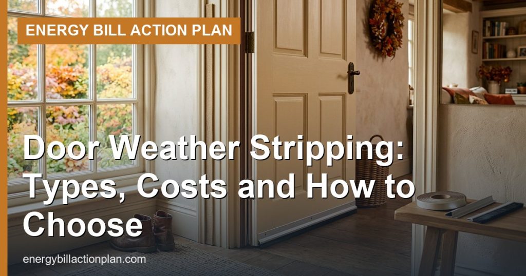 Door Weather Stripping: Types, Costs and How to Choose - Energy Bill Action Plan
